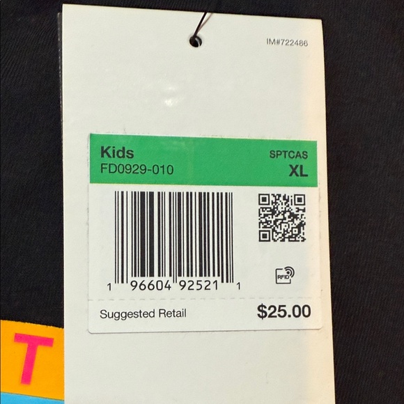 Nike Black Tee with Multicolor Logo - Picture 2 of 4